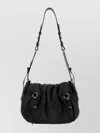 Isabel Marant Leather Bolton Crossbody Shoulder Bag In Black