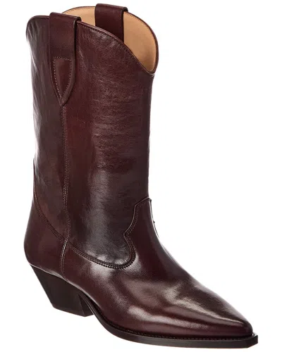 Isabel Marant Leather Boot In Brown