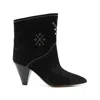 Isabel Marant Loline Suede Ankle Boots With Micro Studs