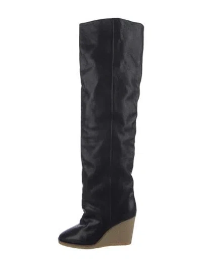 Pre-owned Isabel Marant Leather Boots In Black