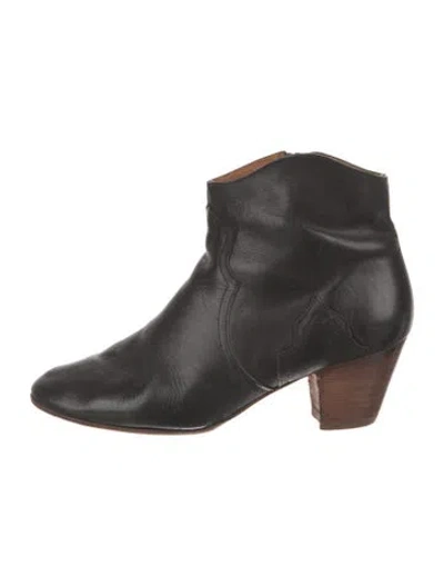Pre-owned Isabel Marant Leather Boots In Black