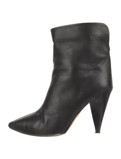 Pre-owned Isabel Marant Leather Boots In Black