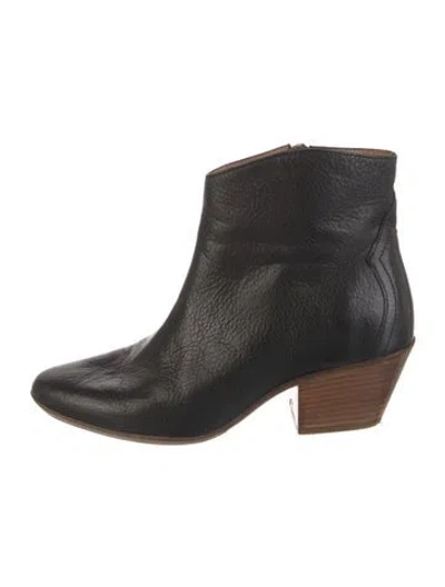 Pre-owned Isabel Marant Leather Boots In Black