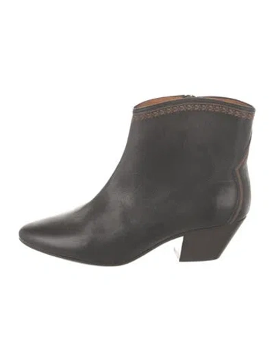 Pre-owned Isabel Marant Leather Boots In Black
