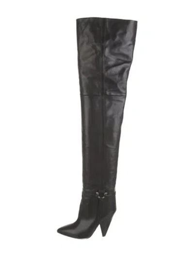 Pre-owned Isabel Marant Leather Boots In Black