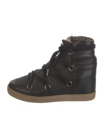 Pre-owned Isabel Marant Leather Boots In Black