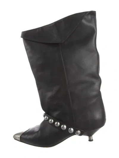 Pre-owned Isabel Marant Leather Boots In Black