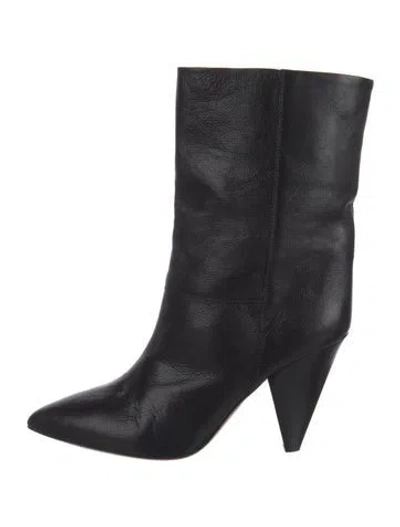 Pre-owned Isabel Marant Leather Boots In Black