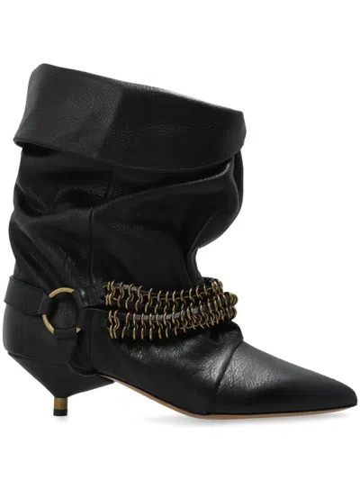 Isabel Marant Leather Boots In Black