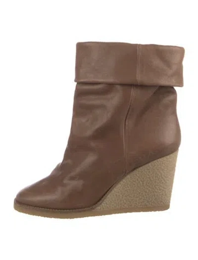 Pre-owned Isabel Marant Leather Boots In Brown