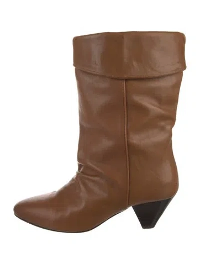 Pre-owned Isabel Marant Leather Boots In Brown