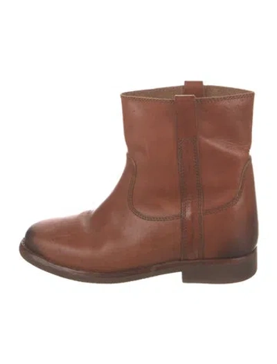Pre-owned Isabel Marant Leather Boots In Brown