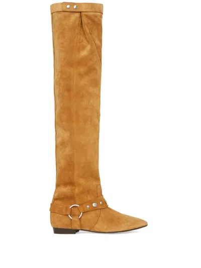 Isabel Marant Leather Boots In Brown
