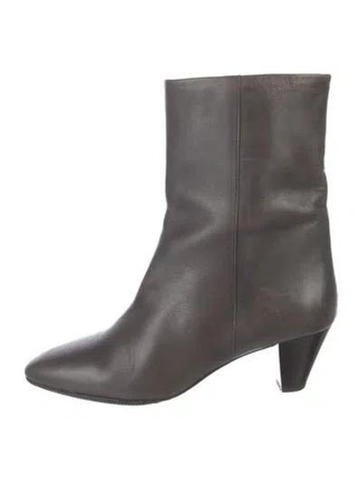 Pre-owned Isabel Marant Leather Boots In Gray