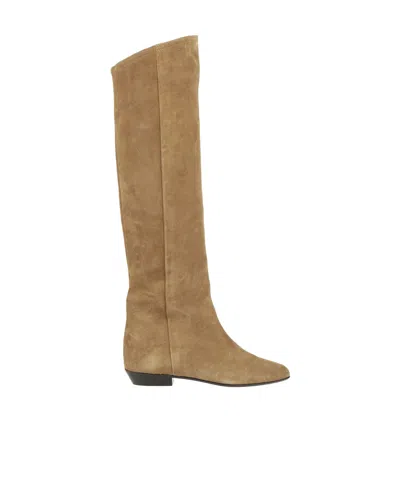 Isabel Marant Leather Boots In Multi
