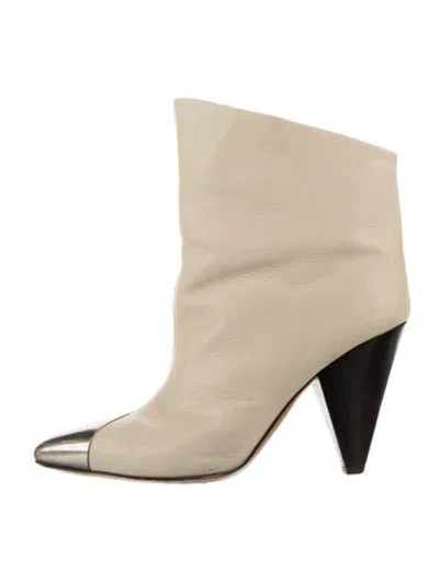 Pre-owned Isabel Marant Leather Boots In Neutrals
