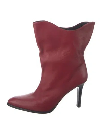 Pre-owned Isabel Marant Leather Boots In Red