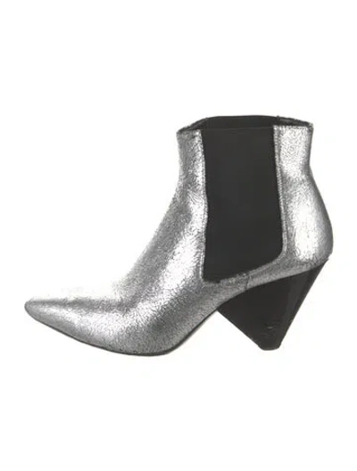 Pre-owned Isabel Marant Leather Boots In Silver