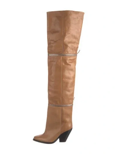 Pre-owned Isabel Marant Leather Boots W/ Tags In Brown