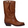 Isabel Marant Leather Calf Boot In Brown