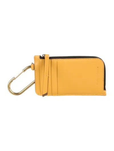 Pre-owned Isabel Marant Leather Card Holder In Black/yellow