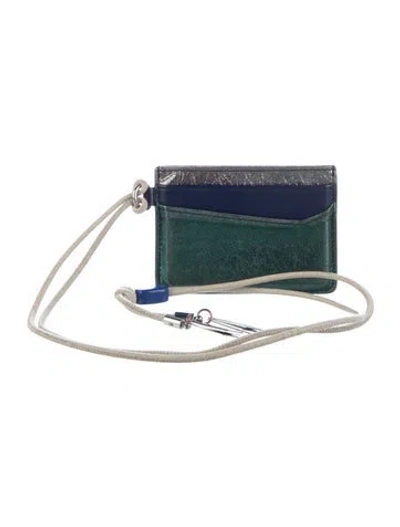 Pre-owned Isabel Marant Leather Card Holder In Green