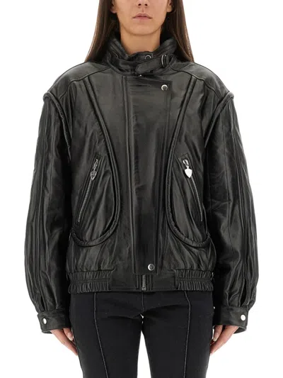 Isabel Marant High Collar Jacket Featuring Buckle Detail In Black