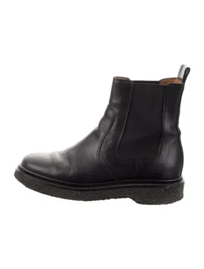 Pre-owned Isabel Marant Leather Chelsea Boots In Black