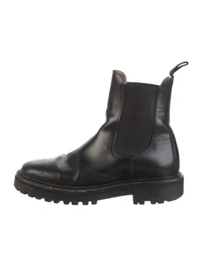Pre-owned Isabel Marant Leather Chelsea Boots In Black