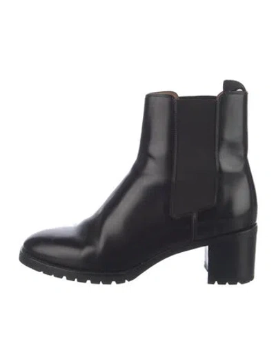 Pre-owned Isabel Marant Leather Chelsea Boots In Black