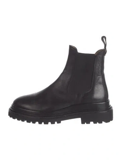 Pre-owned Isabel Marant Leather Chelsea Boots In Black
