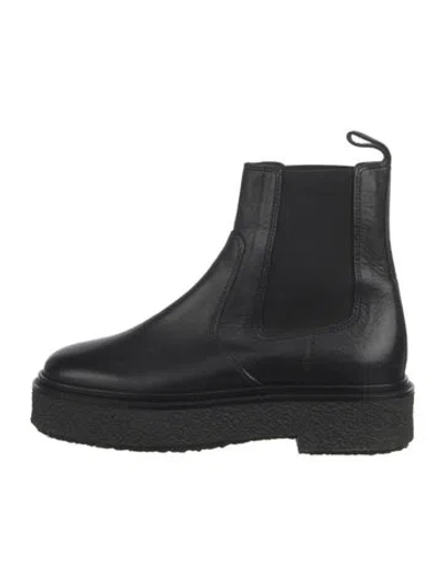 Pre-owned Isabel Marant Leather Chelsea Boots In Black