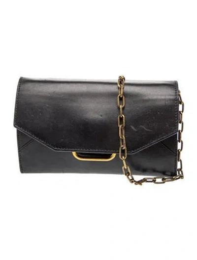 Pre-owned Isabel Marant Leather Clutch In Black