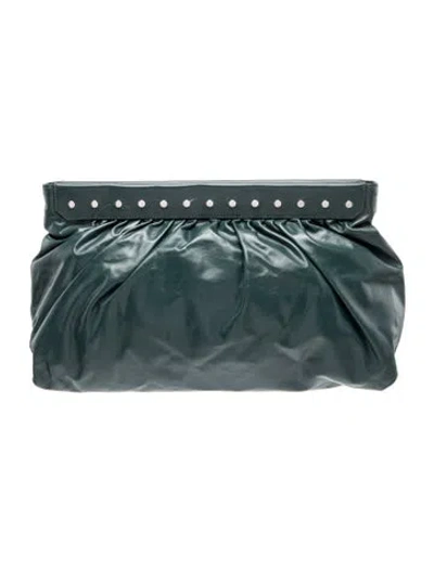 Pre-owned Isabel Marant Leather Clutch In Green