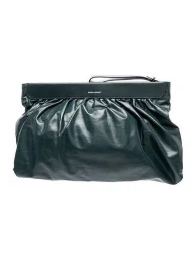 Pre-owned Isabel Marant Leather Clutch In Green