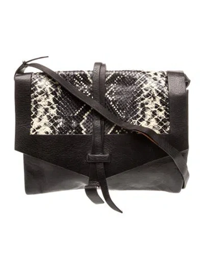 Pre-owned Isabel Marant Leather Crossbody Bag In Black