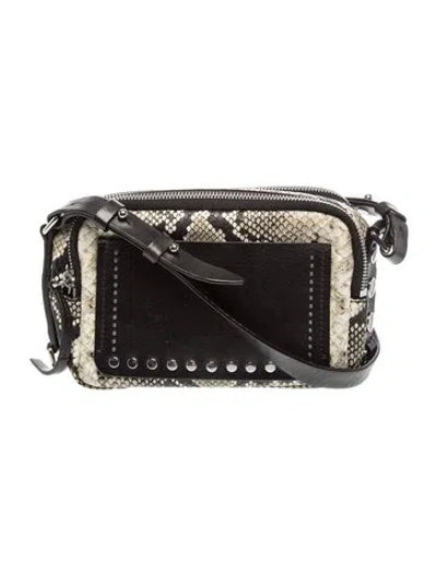 Pre-owned Isabel Marant Leather Crossbody Bag In Black