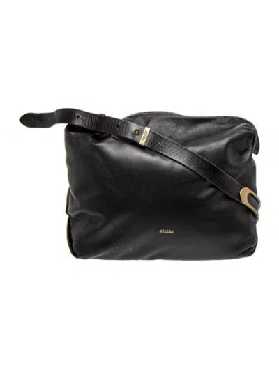 Pre-owned Isabel Marant Leather Crossbody Bag In Black