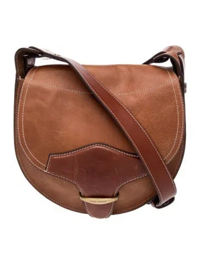 Pre-owned Isabel Marant Leather Crossbody Bag In Brown