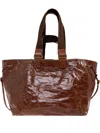 Isabel Marant Leather Drawstring Tote Bag In Brown