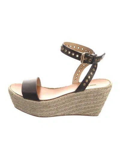 Pre-owned Isabel Marant Leather Espadrilles In Brown