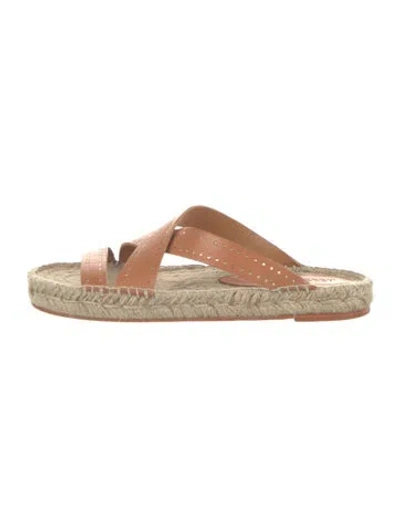Pre-owned Isabel Marant Leather Espadrilles In Brown