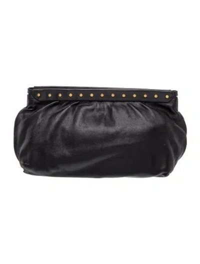 Pre-owned Isabel Marant Leather Evening Bag In Black