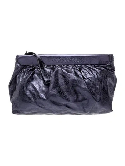 Pre-owned Isabel Marant Leather Evening Bag In Blue