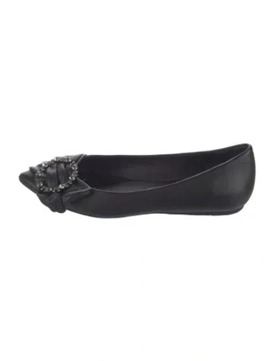 Pre-owned Isabel Marant Leather Flats In Black
