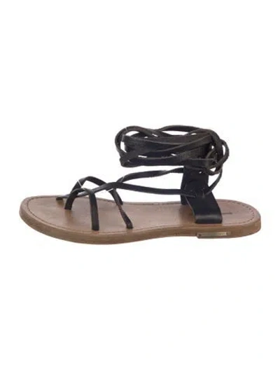 Pre-owned Isabel Marant Leather Flats In Black