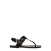 Isabel Marant 10mm Jewel-gz Leather Flats Sandals In Black