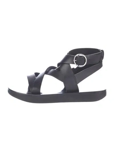 Pre-owned Isabel Marant Leather Gladiator Sandals In Blue