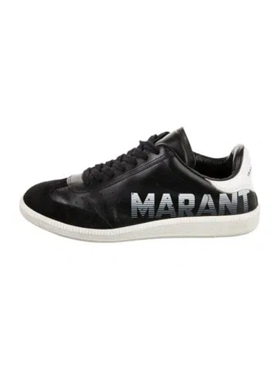 Pre-owned Isabel Marant Leather Graphic Print Sneakers In Multi