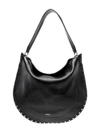 Pre-owned Isabel Marant Leather Hobo In Black